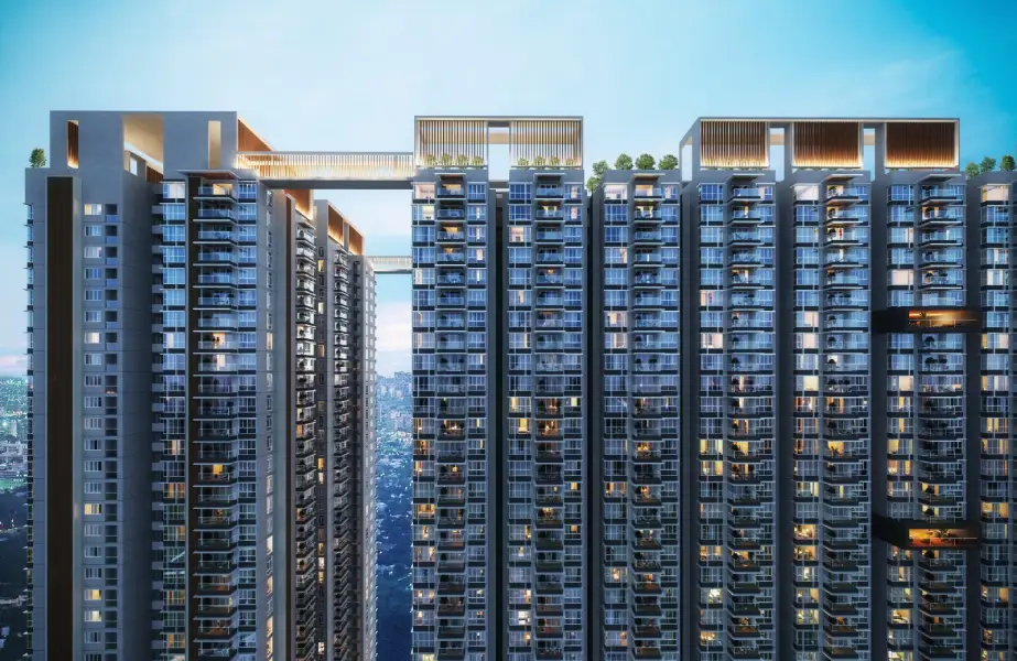 Urbanrise Sky Habitat Main elevation Hd image by Alliance Group in Miyapur, Hyderabad