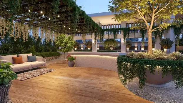 Urbanrise Sky Habitat enhanced roof top lounge image by Alliance Group in Miyapur, Hyderabad