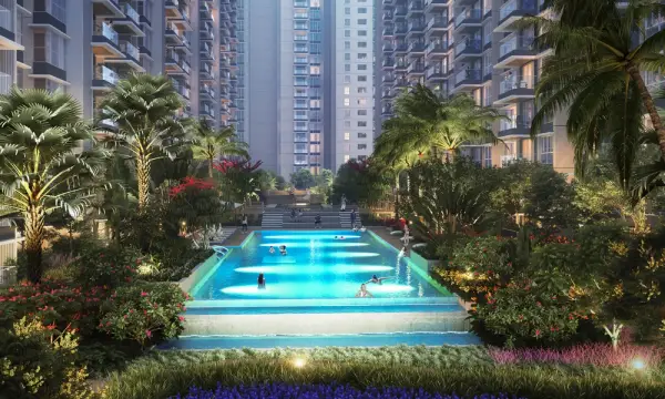 Urbanrise Sky Habitat swimming pool grand image by Alliance Group in Miyapur, Hyderabad